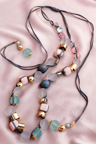 Multicolor Beaded Necklace - Saveven.com