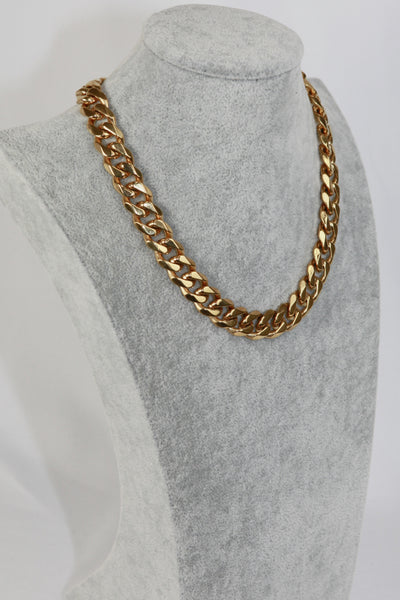 Thick Curb Chain Stainless Steel Necklace - Saveven.com