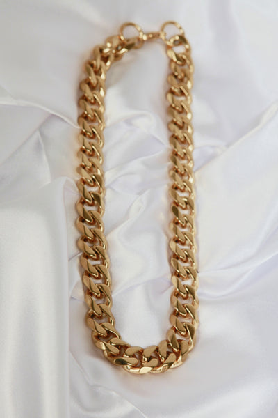 Thick Curb Chain Stainless Steel Necklace - Saveven.com
